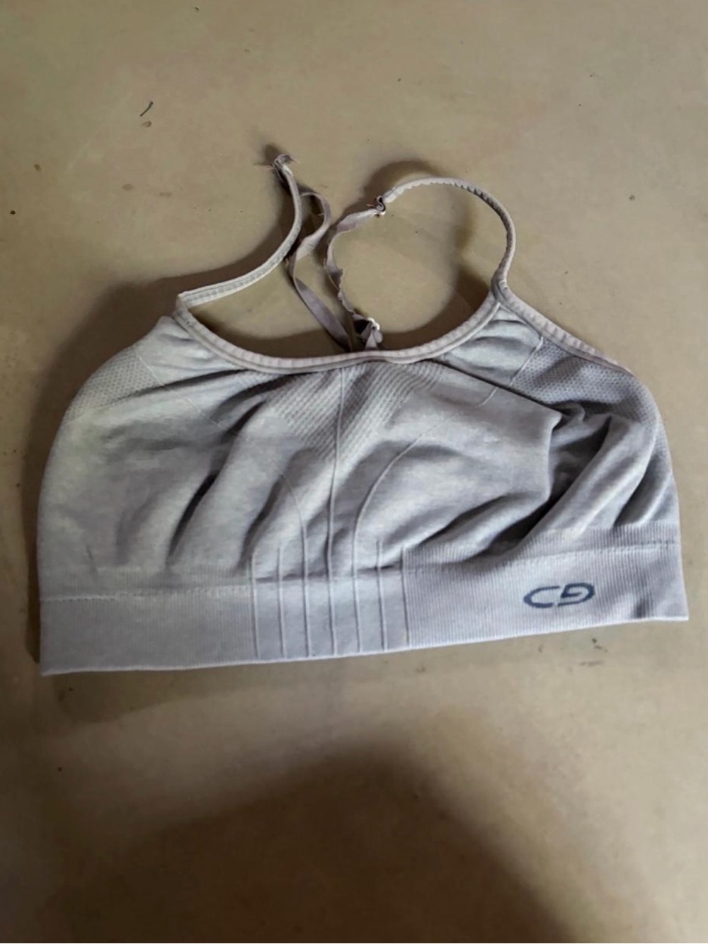 Champion Light Gray Seamless Sports Bra